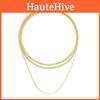 Trendsetting Multi-layered Alloy Chain Necklace Ideal For Chic Street Style Looks
