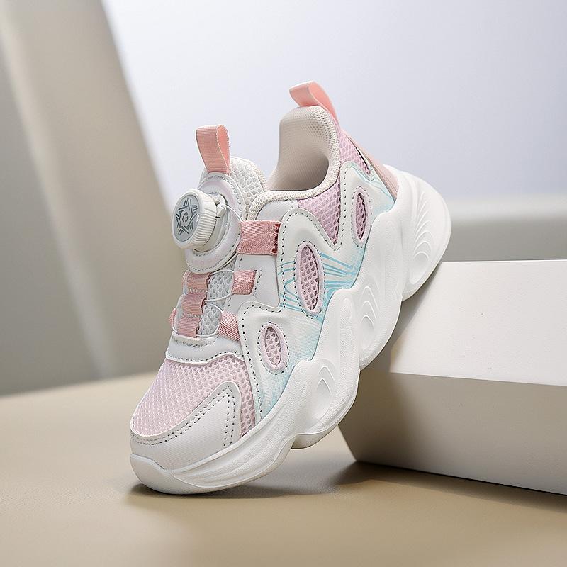 Scarpe per bambini scarpe da ginnastica da ragazza nuovo design platform scarpe da ginnastica casual per bambini leggere traspiranti scarpe sportive da corsa da tennis per ragazza