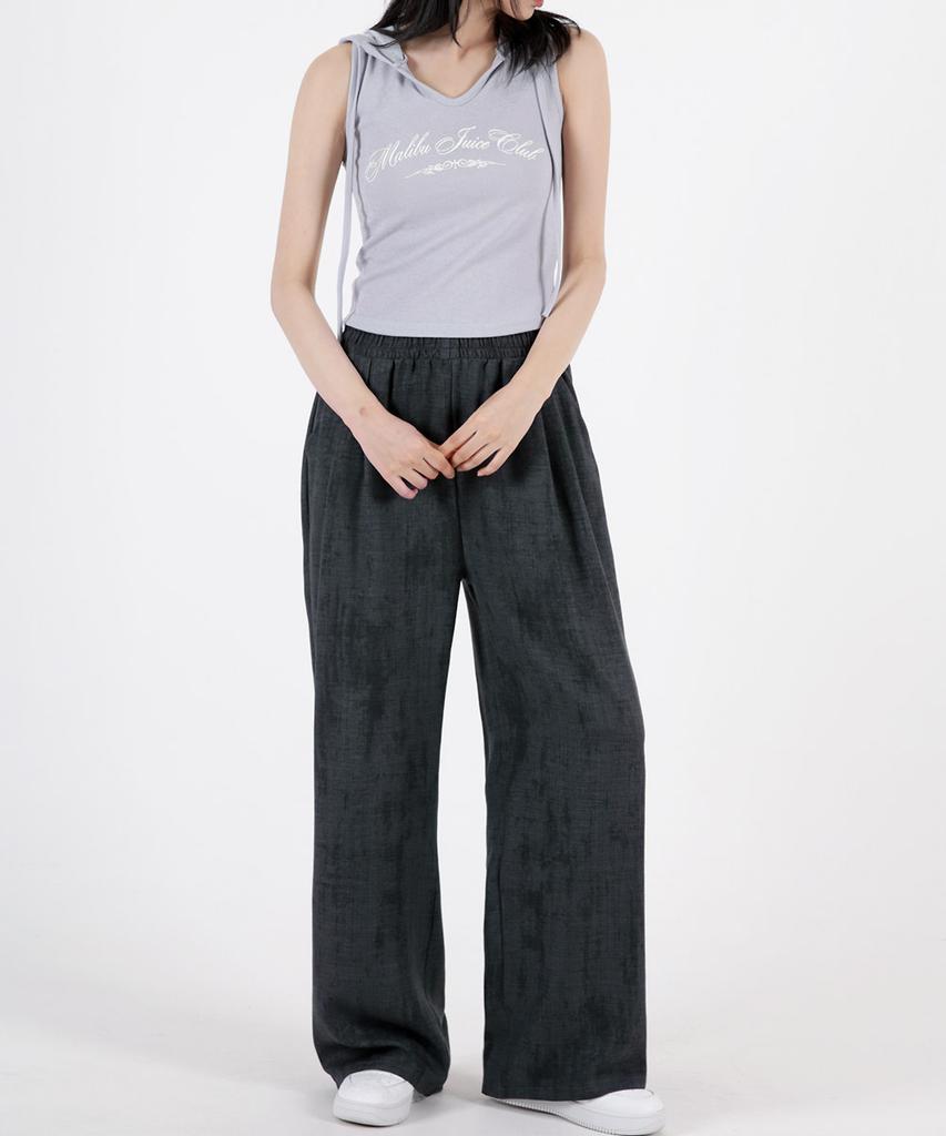 UMM Women'S Summer Wrinkle-Free Tuck Wide Pants 3 Colors