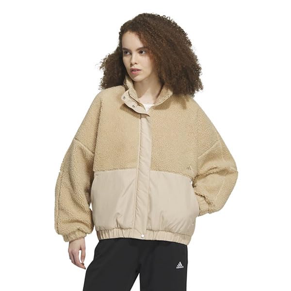Adidas W WORD Boa Training KNV53 Magic Sizes Jacket, Multi-Athletic Wear, Shirt, (IT6083), Beige, J/XL