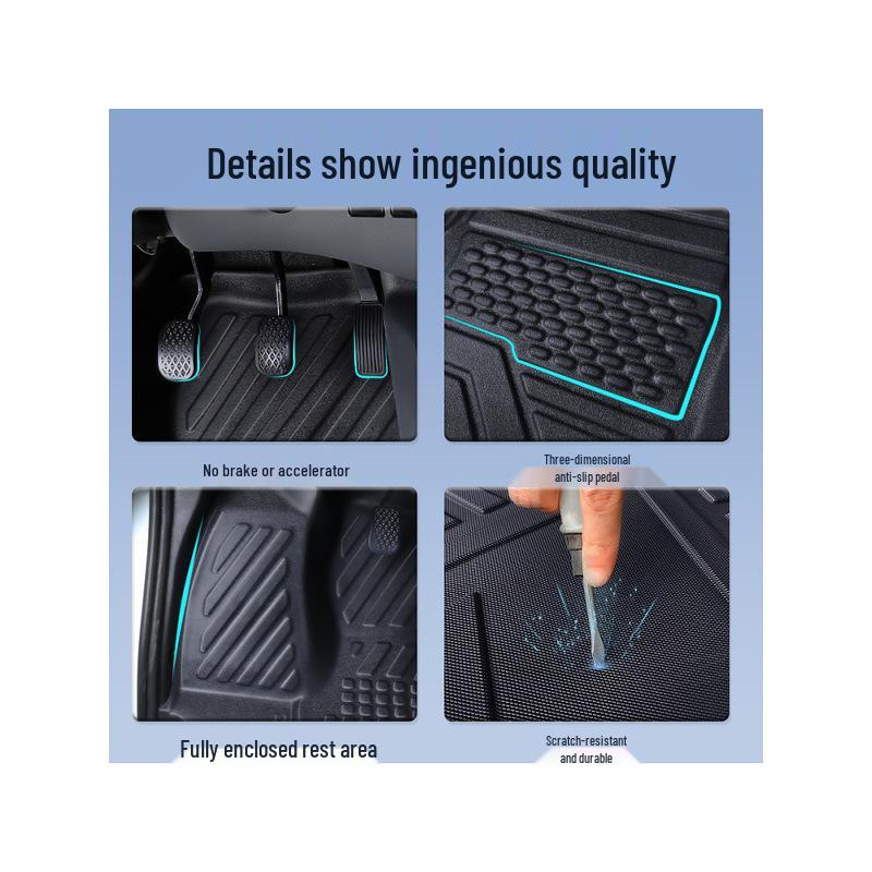 JMC Teshun TPE Waterproof Floor Mats for Front Cabin & Rear Compartment (Long/Short Wheelbase).