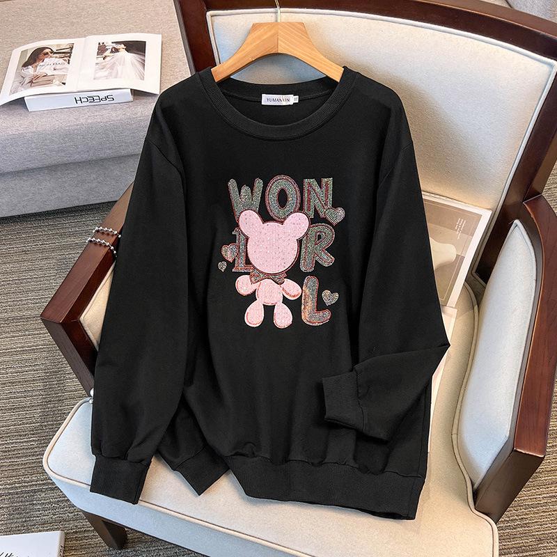 Plus Size Autumn Hoodie for 200-350 Jin with Bust Options 150/160/170