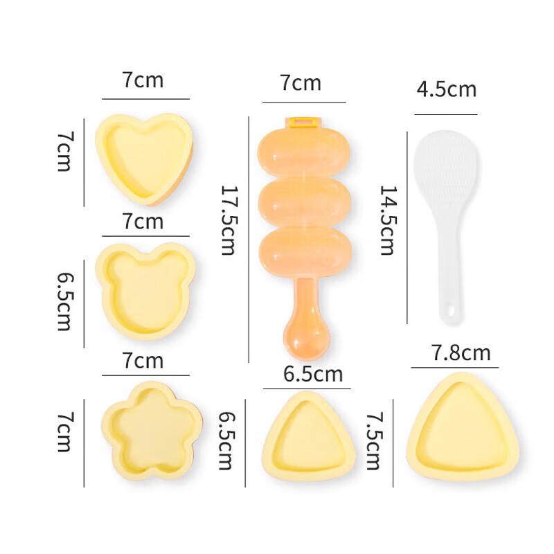 

ZISIZ Triangle Sushi Rice Ball Mold Set