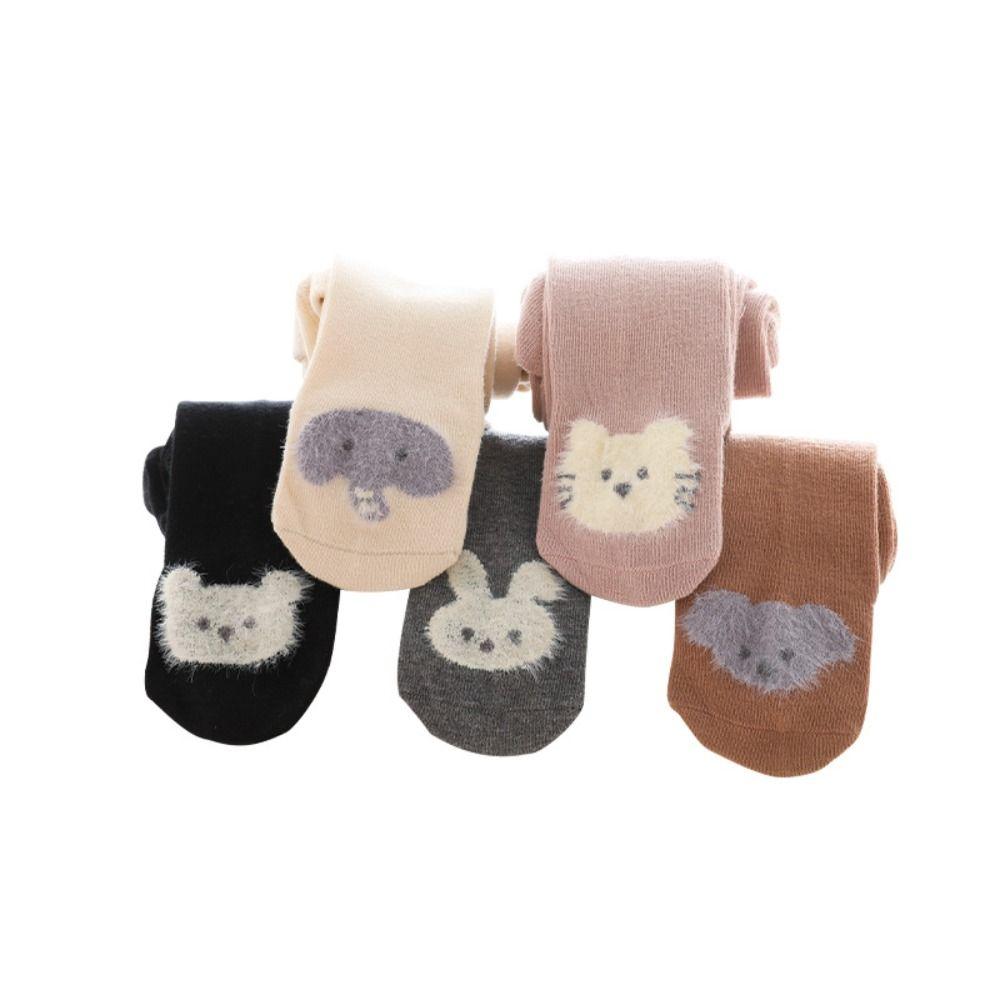 Elastic Newborn Pantyhose Animals Print Toddlers Cotton Tights Baby Knitted Tights  Summer