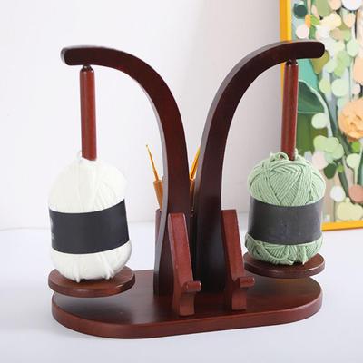 Suporte Rotativo para Bola de Lã Ferramentas de Tricô Crochê Rack de Armazenamento de Bola de Lã Leve Carretel de Linha Magnético Girador de Lã