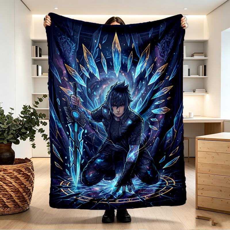 Final Fantasy Print Blanket - Soft & Comfortable, for Bedroom, Travel, Sofa, Home Decoration - Birthday Christmas Gift for Friend