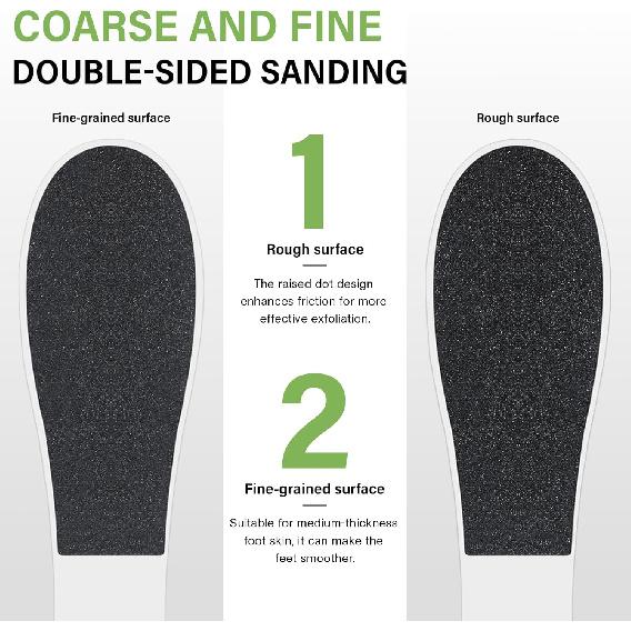 10 Pack Foot File,Foot Callus Remover Professional Sandpaper Pedicure Tools, Double Side Foot Scrubber, Sander for Dead Skin Foot Rasp Pedicure for