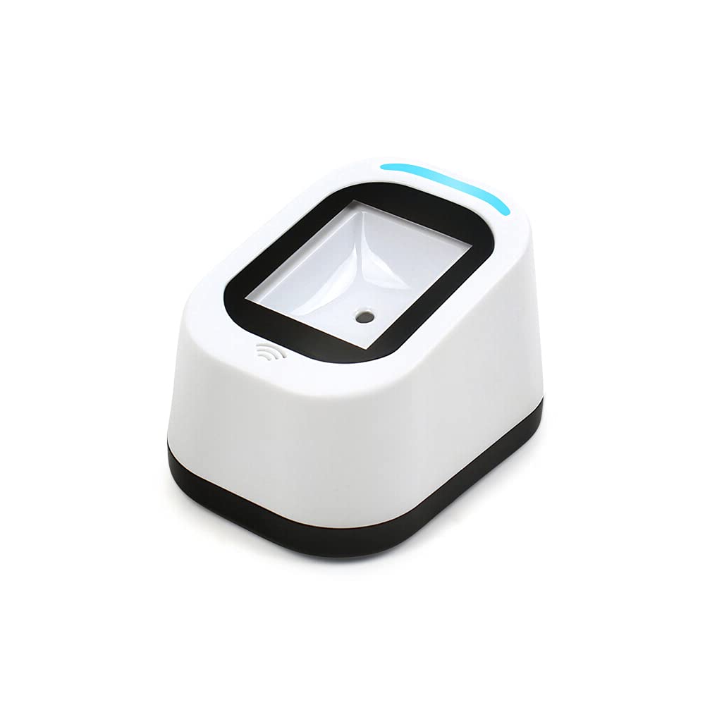 Wscoficey Wired Barcode Scanner for Supermarkets/Shops, USB Universal Scanner, Hands-Free Scanning, QR Code 1D & 2D Code Reader