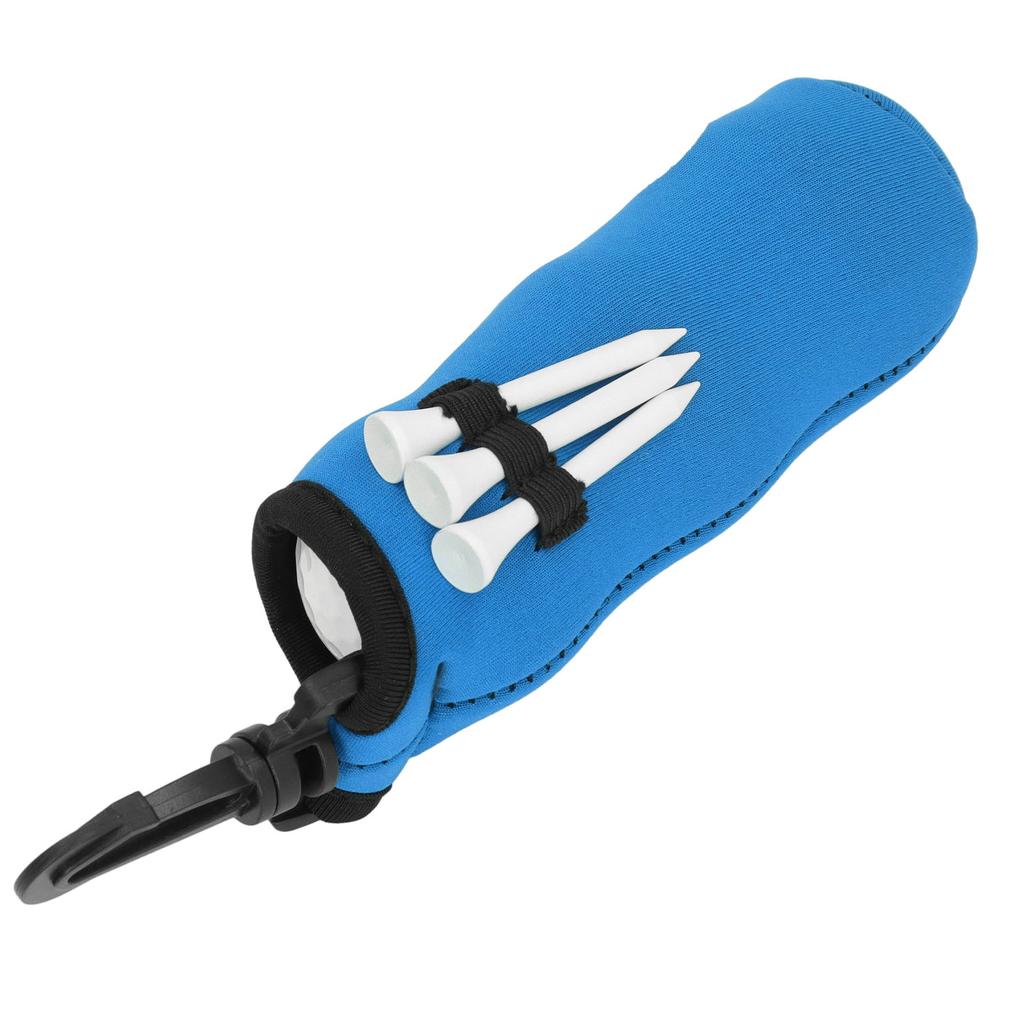 Ball Tee Holder Carry Bag Neoprene Portable Small Ball Holder Pouch with 3 Balls and 3 Tees for Men