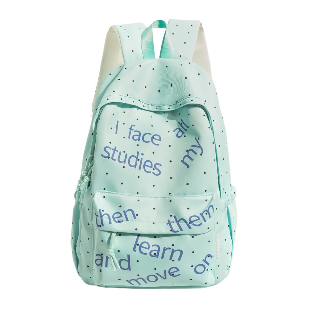 Schoolbag Korean version ins cute polka dot bow backpack female niche design fashion casual versatile student schoolbag