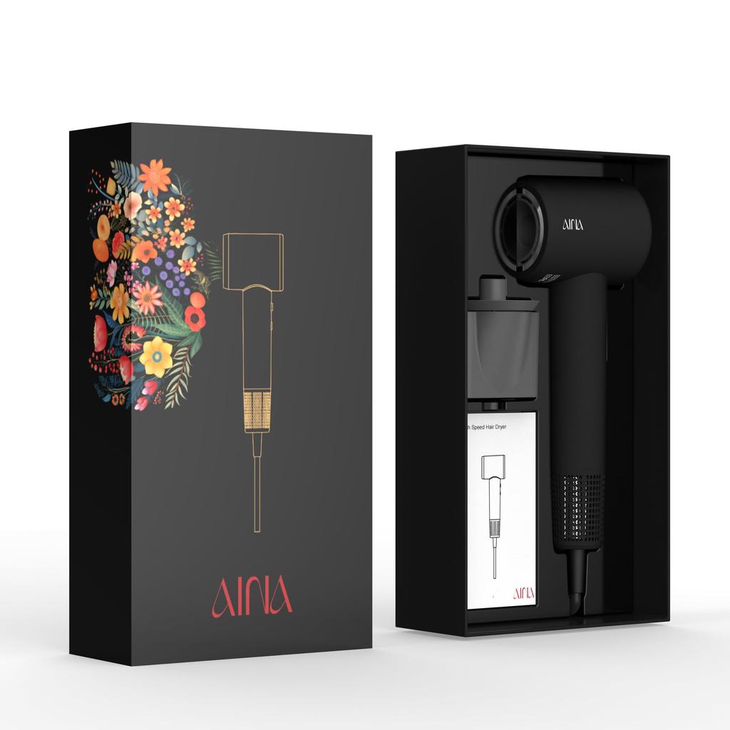 AINA Hair Hair Dryer with 200 Million Negative RPM Cycle for Warm Air and Hair Overheat Perfect for Home or Travel Dryer, Popular, High-Volume,