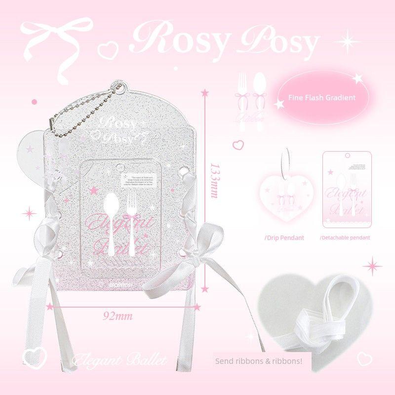 

Rosyposy Мягкий кулон-брелок для школьного рюкзака Ловец звезд с держателем для карт Vertical Glitter Pink