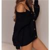 Autumn Knitted Cardigan Women's Plus Size Sweater Versatile Loose Sweater Women's