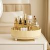 Large Capacity 360° Rotating Cosmetics Storage Box Plastic Spinning Organizer  Living Room