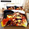 Fashion 3D Print Cartoons Demon Slayer Bedding Sets Duvet Cover Set With Pillowcase Twin Full Queen King Bedclothes Bed Linen