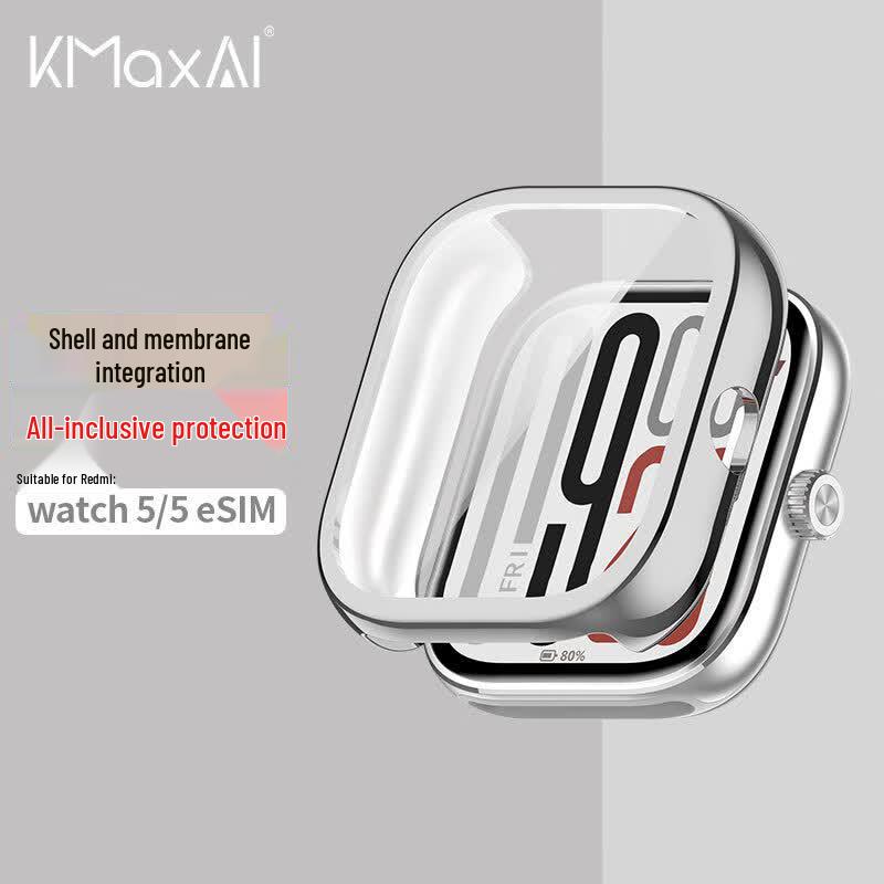 KMaxAI Redmi Watch 5 TPU Protective Case with Screen Protector