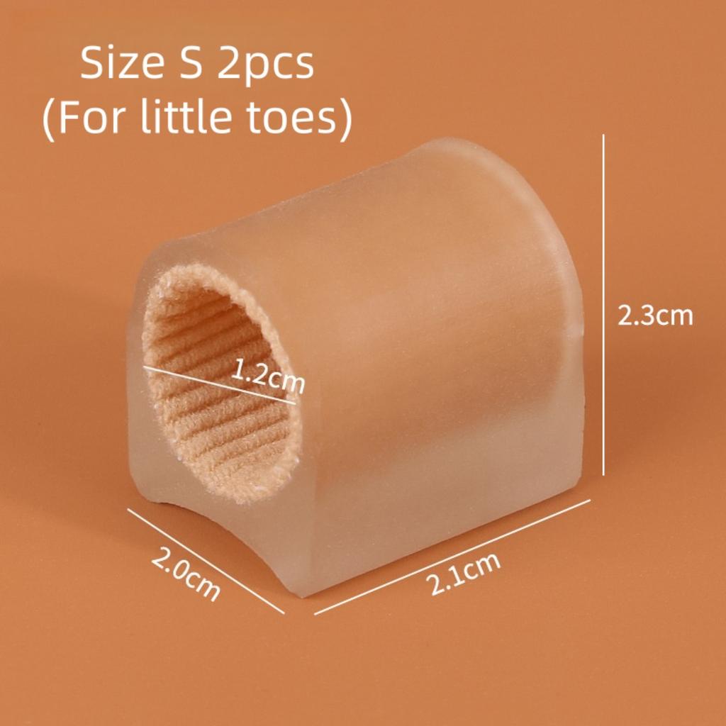 2Pcs Single Hole Toe Spreader Silicone Bunion Corrector Hallux Valgus Toe Straightener Separator for Pain Relief