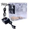 Portable Grain Impurity Remover Bird Seeds Cleaner, Adjustable Speed Winnower Machine, Transparent Acrylic Cleaning Machine Shell Efficient Separation