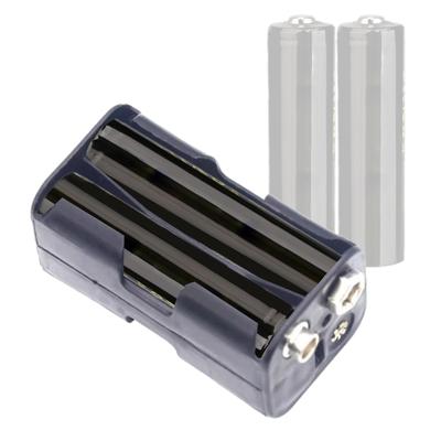 Confezione da 5 4xAA Portabatterie Scatola di immagazzinaggio Custodia Batteria Connettore a scatto Scatole di immagazzinaggio Batteria Contenitore nero con 9V