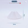 Simple Anti-glare Fabric Lampshade for B&B Hotel Bedside, Fan-shaped Umbrella Design.