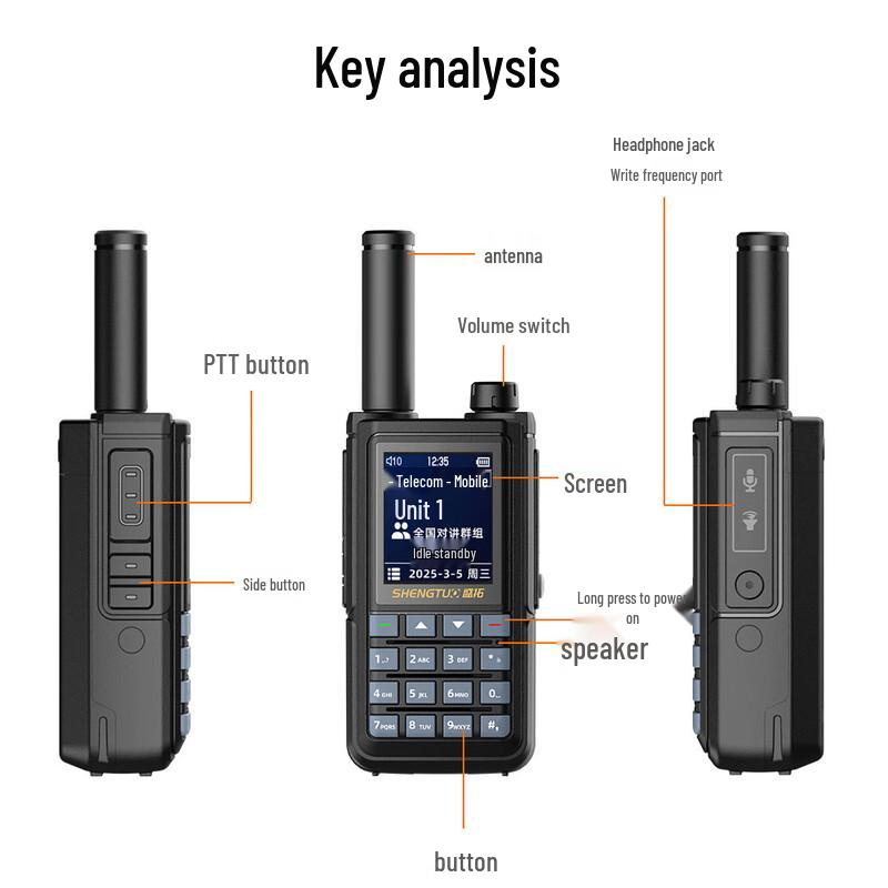 Shengtuo LXH-1982 Long-Range Public Network Walkie-Talkie (CN Version)