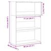 Bookshelf Smoked Oak 80x30x114 Cm Engineered Wood
