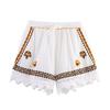 Za Autumn New Women Clothes 2025 Western Style Fashion Simple Embroidery Shirts Shorts 2903241 2903242