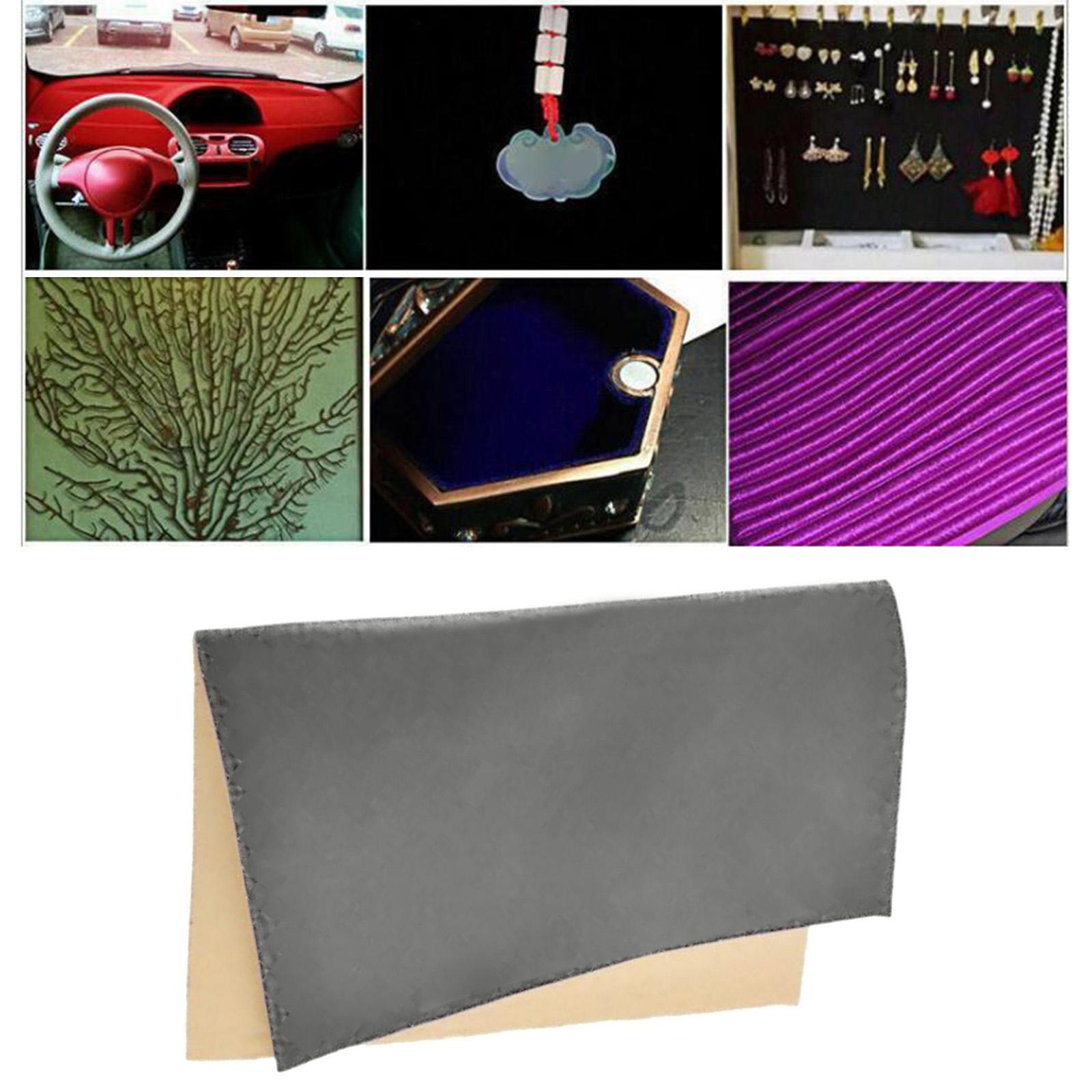 Self Adhesive Velvet Flock Shelf Drawer Liner for Dresser Cabinets Jewlery серый 2890₽