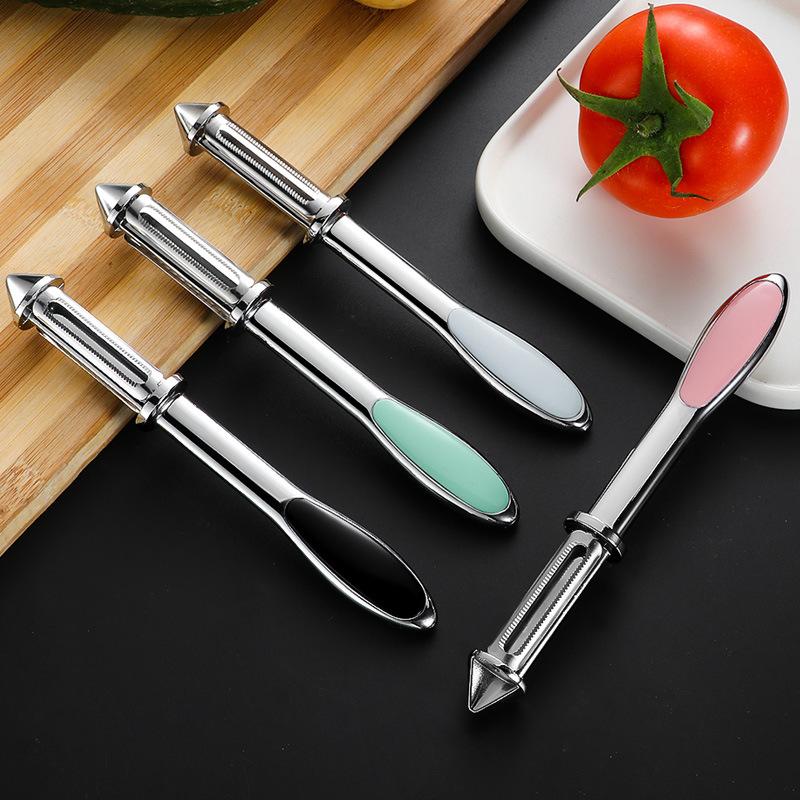 Popular Multi-Functional Kitchen Household Tool Set New Chinese Home Cooking Zinc Alloy Peeler High-Level Fruit 1pc Turners