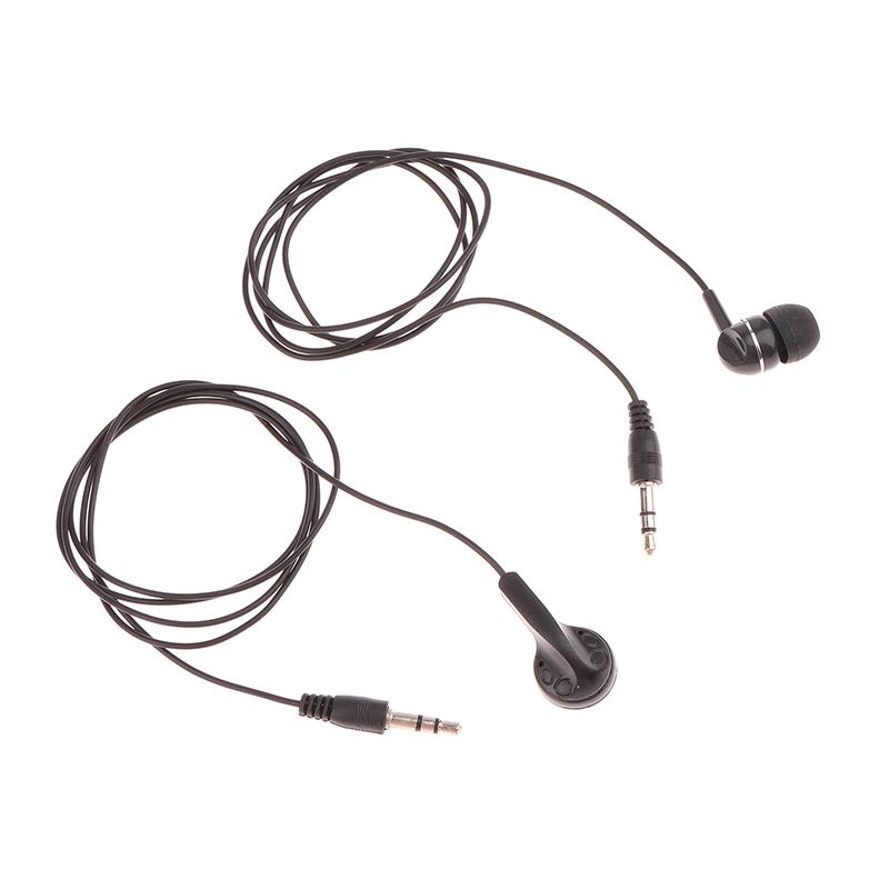 1Pc Earpiece 3.5Mm Plug Single Side Headset Headphone Dual Channel Earphone For Laptop Pc Headset