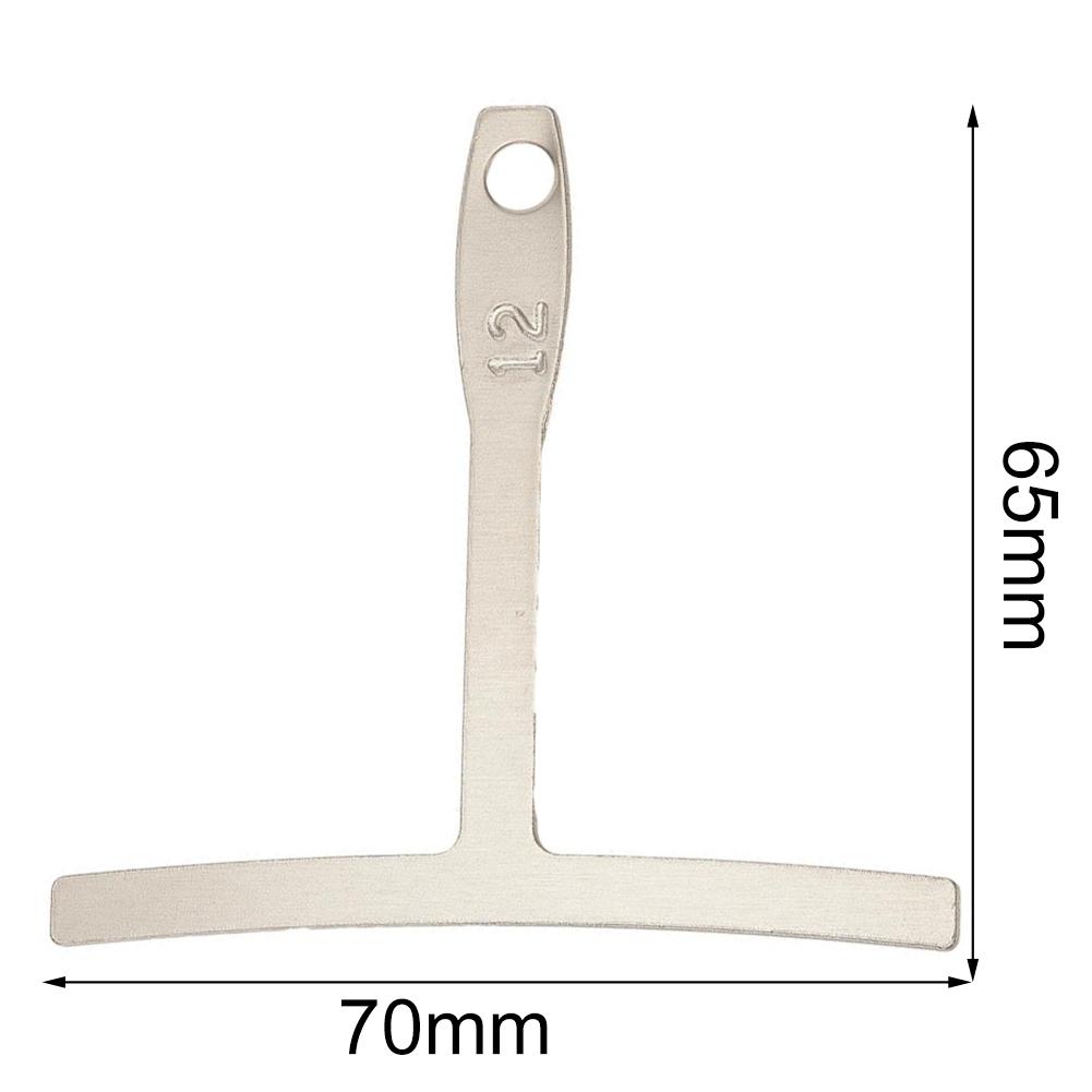 Riglă pentru înălțimea corzilor de chitară, set de rigle în formă de T pentru chitară, din plastic, din oțel inoxidabil