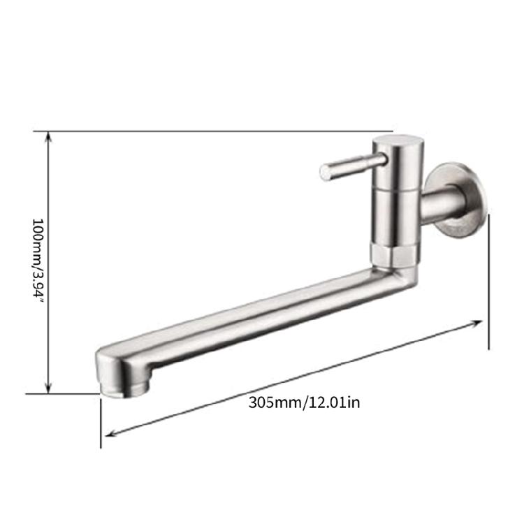 Mångsidig Väggmonterad Kran Utrymmesbesparande Diskbänkskran Lämplig för Olika Miljöer