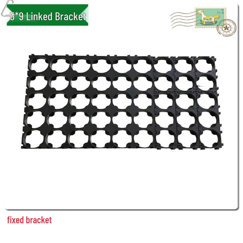 18650 Lithium Battery Pack Bracket for 1-6 Cells, 18.4mm Holes
