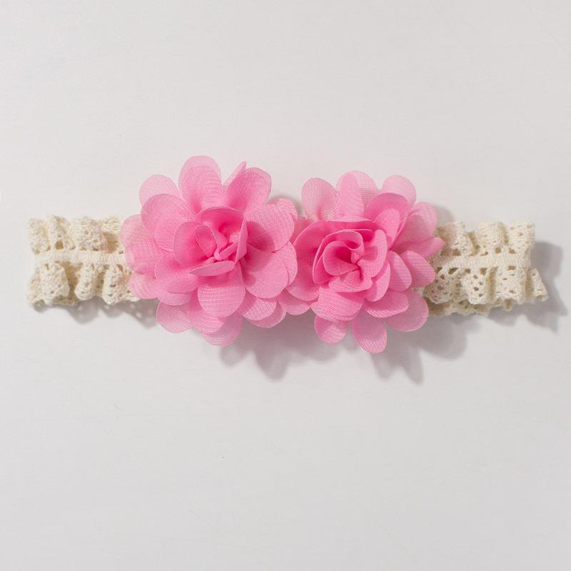 Neues Baby-Spitzenstirnband süße Chiffonblume Kinder-Kopfschal dünn bequem Baby-Haarschmuck