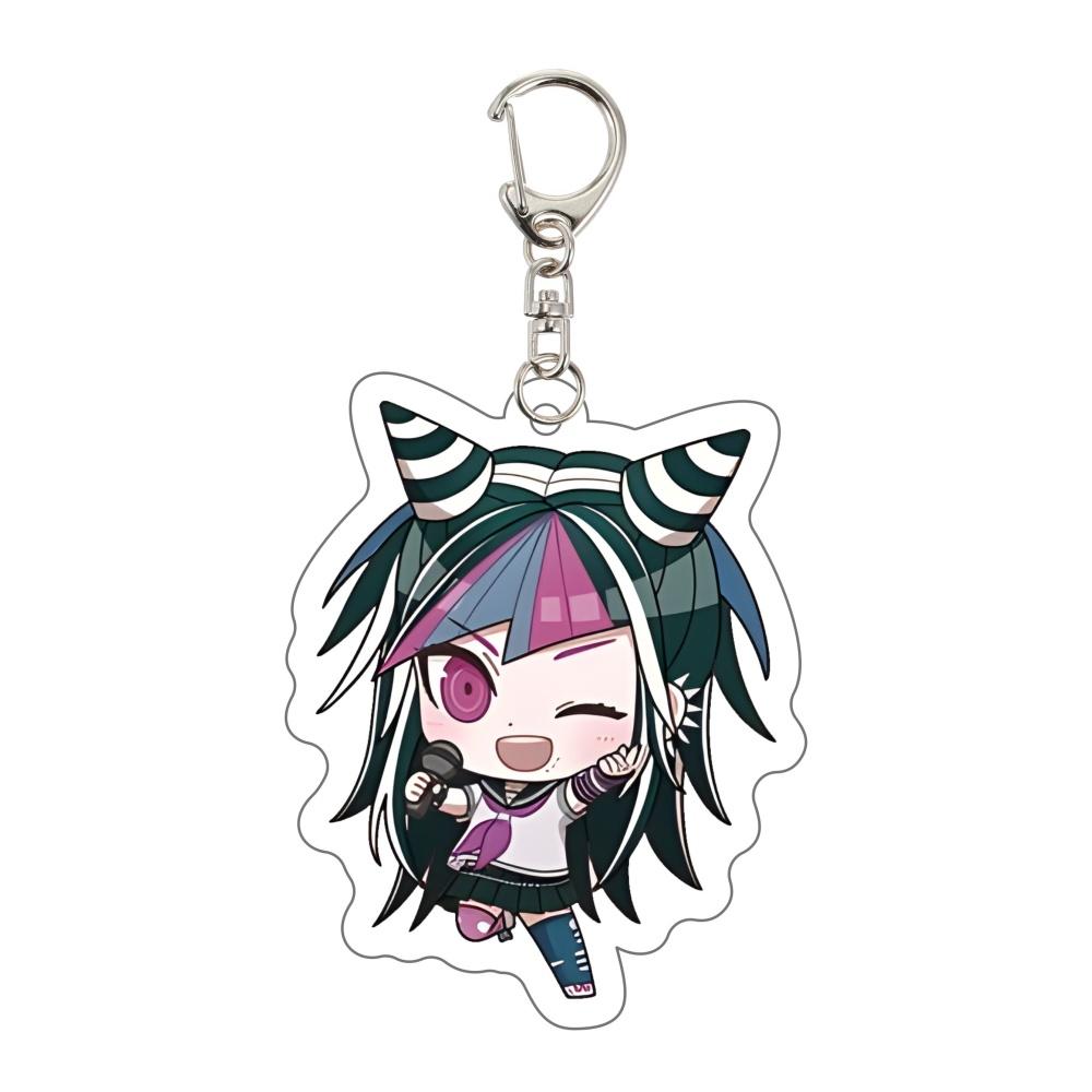 Danganronpa Keychain Trigger Happy Havoc Anime Game Acrylic Badge Pendant Cosplay Accessories Cartoon Fans Collectible Gifts