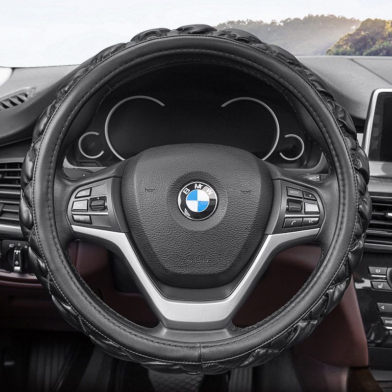Manufacturer Wholesale Four-Season Universal Car Steering Wheel Cover, Car Interior Female Fashion Steering Wheel Cover Direct Sales
