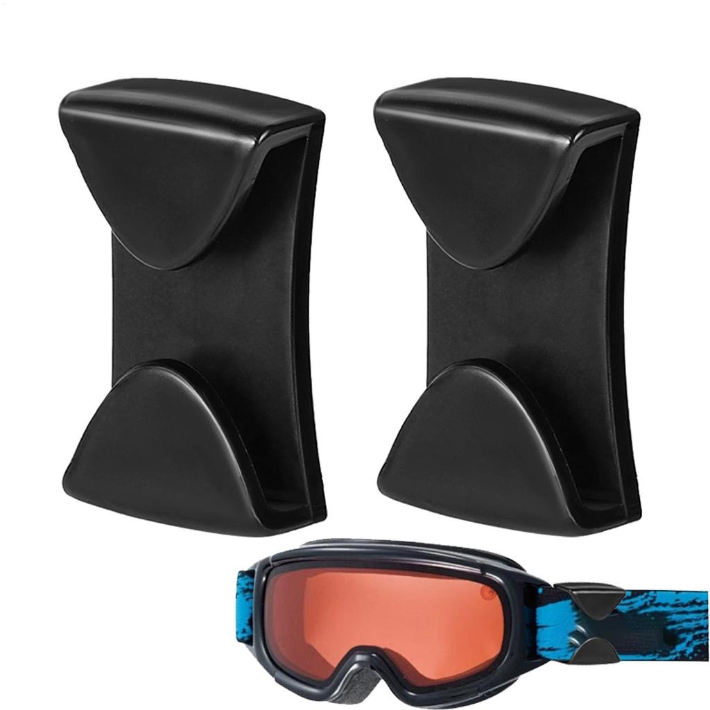 2Pcs Ski Goggles Clips Anti-Drop Quick Release Goggle Grip Side Rails Belt Buckles Multiuse Ski Helmet Clip Mask Holder