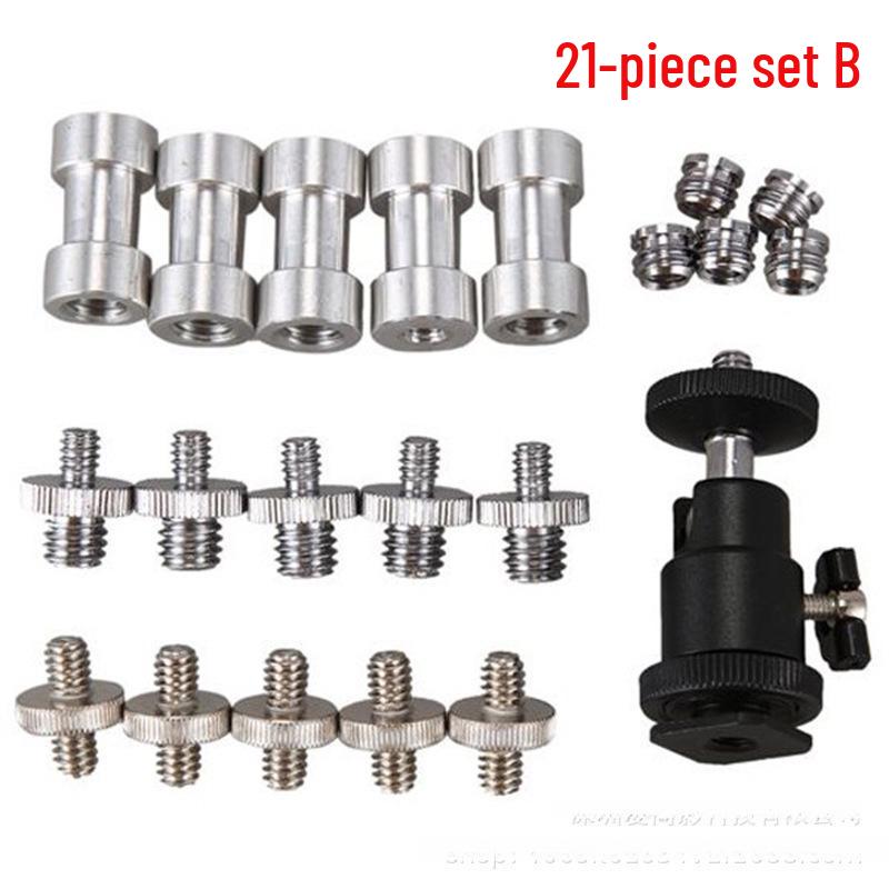 1/4 to 3/8 Hot Shoe Camera Tripod Screw Set