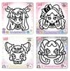 Nobu Company Kimi To Idol Magic Clay Set of 4 PreCure (Cure's Kyun/Cure Kiss/Purirun/Meloron) KIP1232-SET