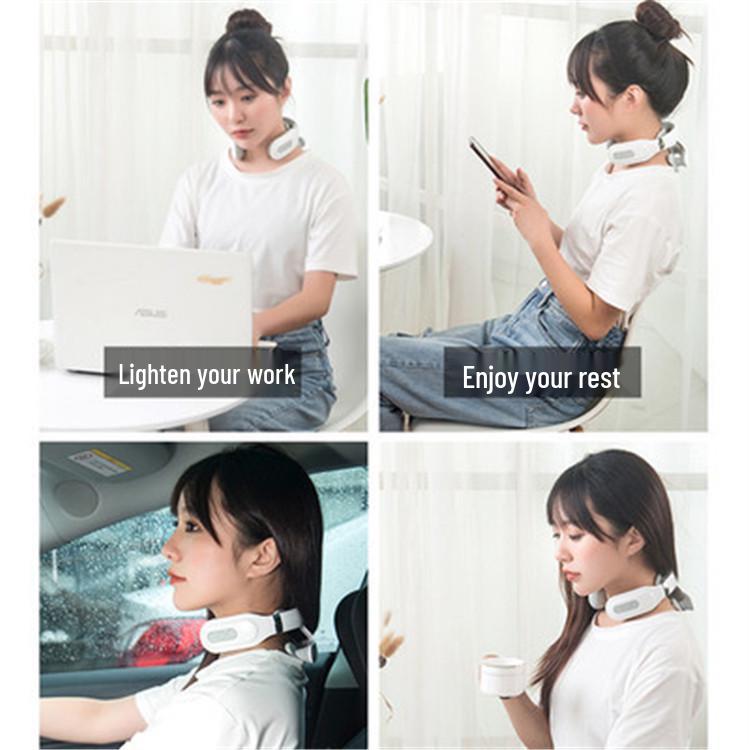 Smart Cervical Pulse Massager: Multi-Therapy Neck Protection & Rechargeable Device