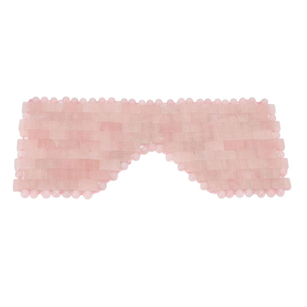 Pink Stone Eye Cover Comfortable SPA Cooling Polishing Eye Cover for Home and SPA Centers