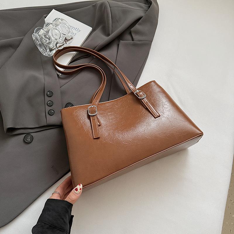 Commuter bag women's work fashion summer new shoulder bag women's double-layer large-capacity tote bag women