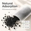 100/5x Actieve Kool Zakjes Natieve Kokosnoot Houtskool Luchtverfrisser Geurverwijderaar Vocht absorberend voor Koelkast Auto Kledingkast