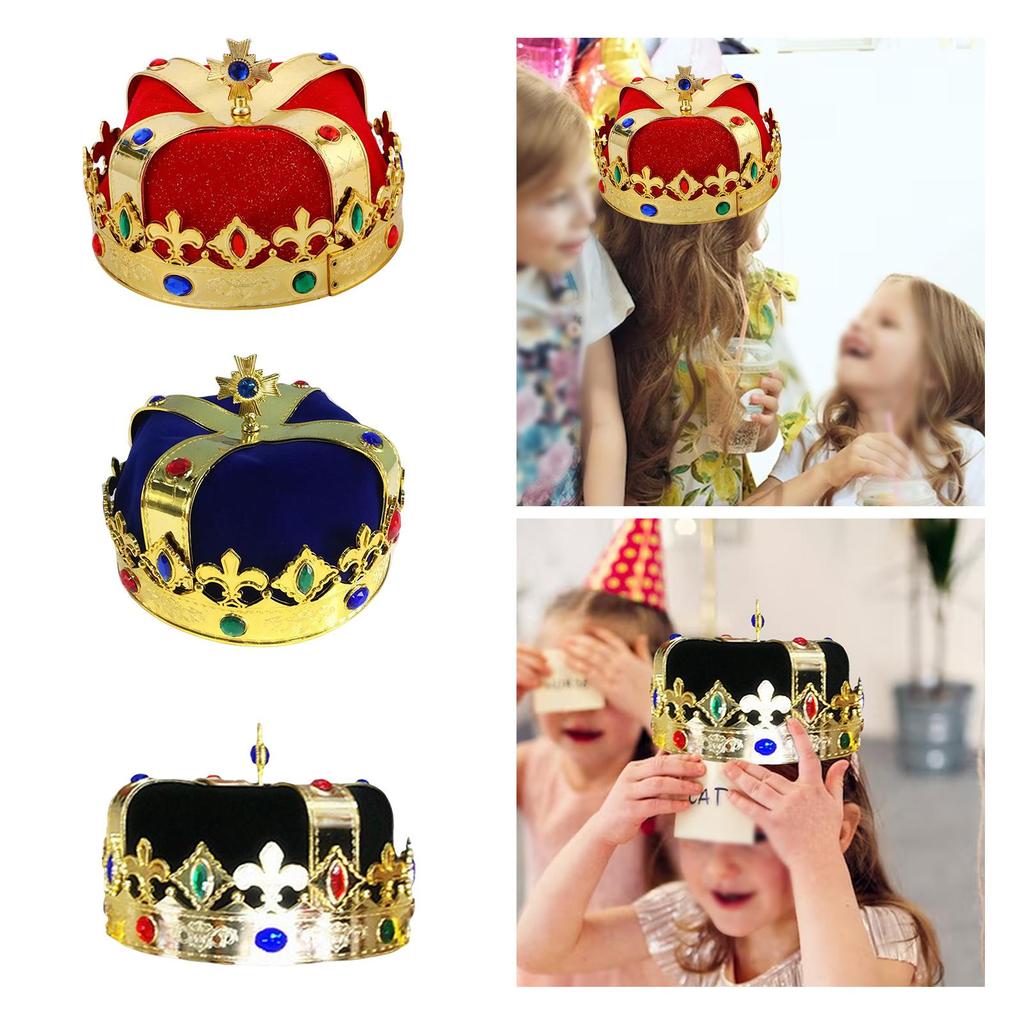 Creative Royal King Crown Hat Masquerade Cosplay Dress up for Prom Children