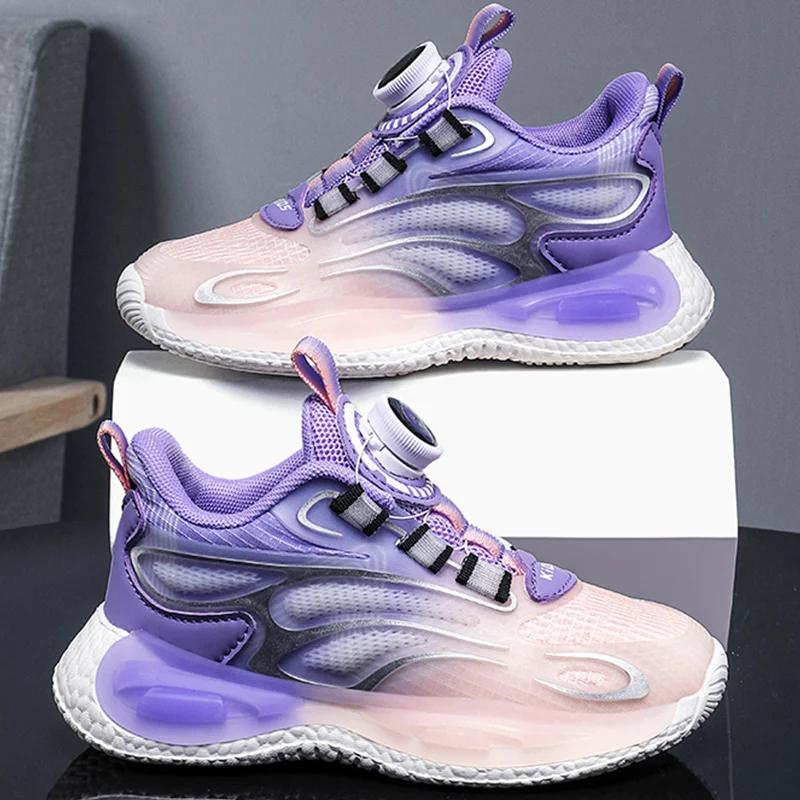 Children's Sports Shoes Large Size Breathable Fashionable Running Shoes Anti Slip Shock-absorbing Rebound Casual Shoes for Kids