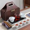 Chaxun Qingbai Porcelain Portable Gaiwan Tea Set