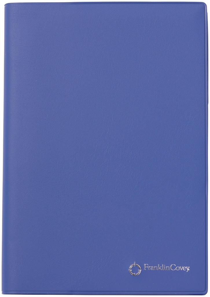 Franklin Planner One Page Per Earth Starting April Indigo 86487 Organizer, Day, PVC, Colors, 2025, B6, Blue,