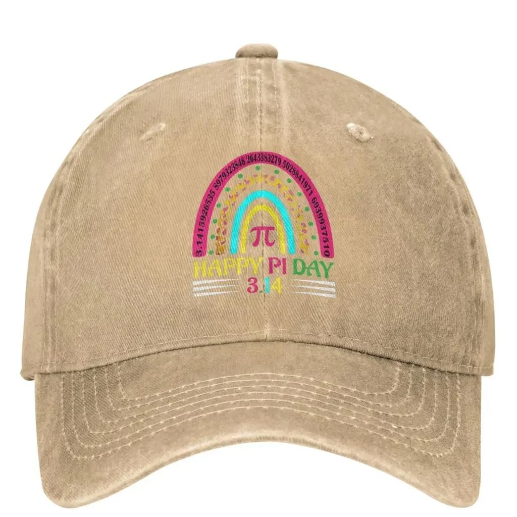 Happy Pi Day 314 Casual Baseball Cap Summer Rainbow Mathematic Trucker Hat Running Hip Hop Hats Unisex Women Funny Baseball Caps