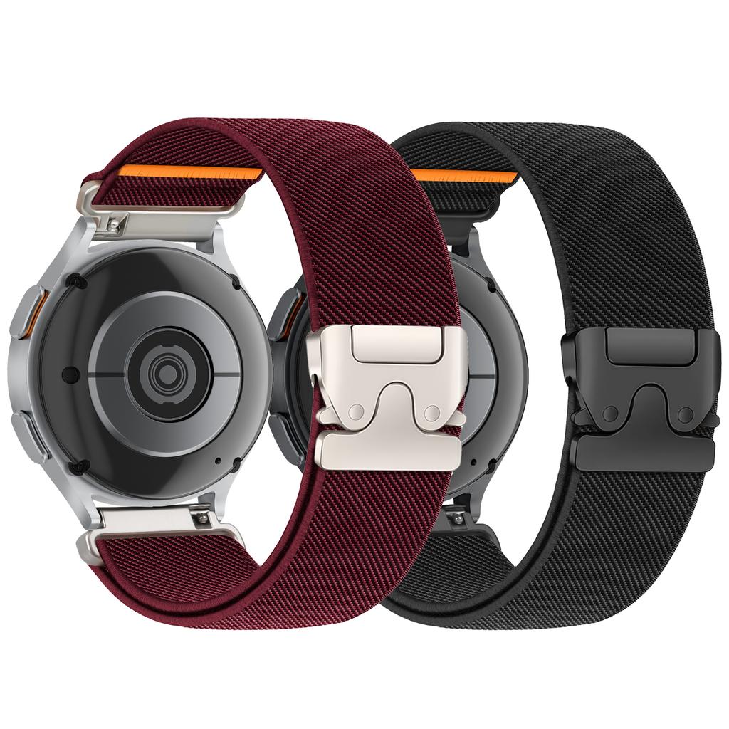 2PCS Parachute Strap for Samsung Galaxy Watch 7/6/5/4 20/22mm Elastic Nylon correa for Garmin/Huawei Watch GT5 Pro/Amazfit band