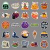 100 Halloween Waterproof Sticker Sheets for DIY Phone Cases & Laptops